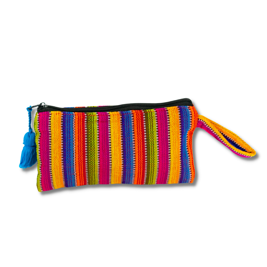 Woven Worry Doll Multicolor Pouch - Guatemala Bags La Vie Bien Woven Worry Doll Multicolor Pouch - Guatemala