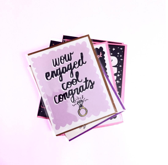 Wow Engaged Cards La Vie Bien Wow Engaged