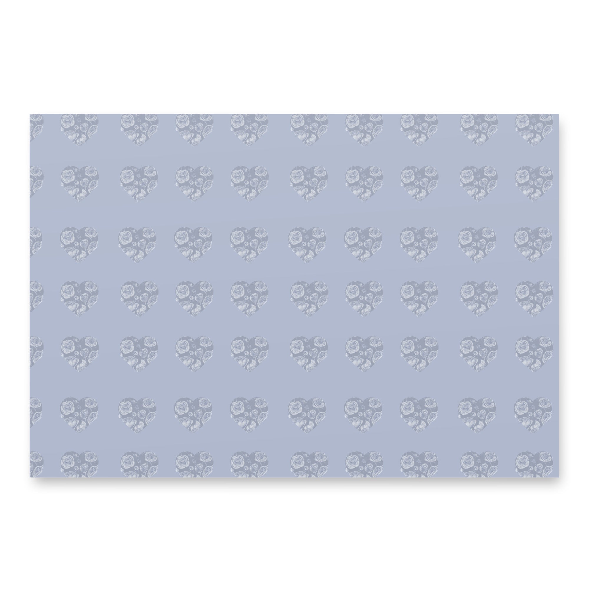 Soft gray hearts Wrapping paper sheets