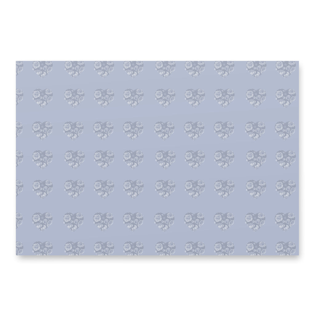 Soft gray hearts Wrapping paper sheets