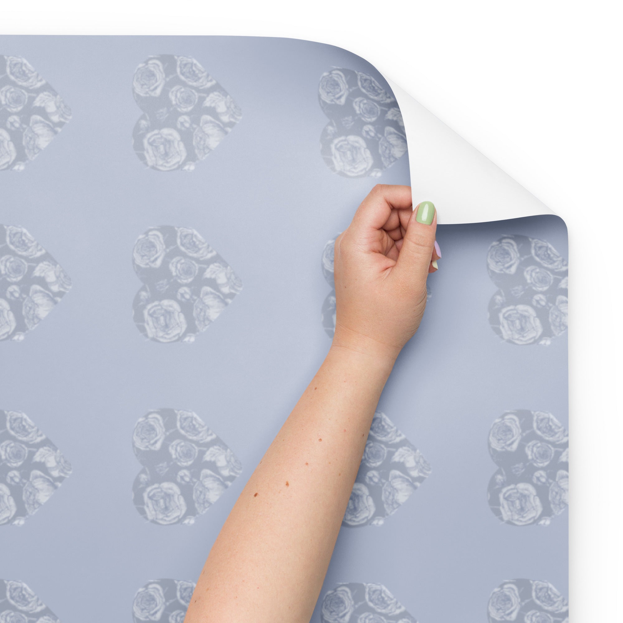 Soft gray hearts Wrapping paper sheets
