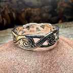 Wren Celtic Triple Spiral Ring in Sterling Silver Ring La Vie Bien Wren Celtic Triple Spiral Ring in Sterling Silver