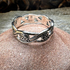 Wren Celtic Triple Spiral Ring in Sterling Silver Ring La Vie Bien Wren Celtic Triple Spiral Ring in Sterling Silver