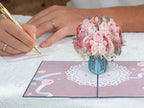 Pink Roses Pop Up Card by Paper Love