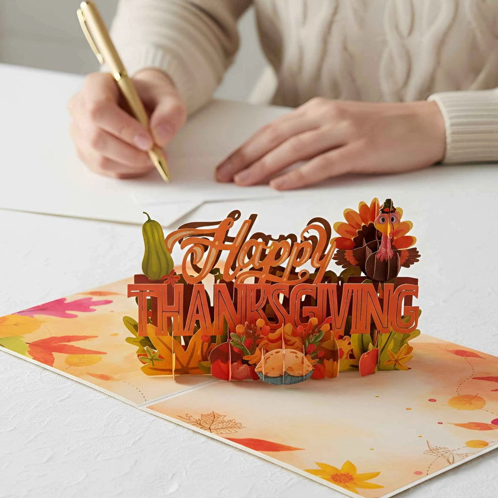 Happy Thanksgiving Friendly Pop Up Card by Paper Love