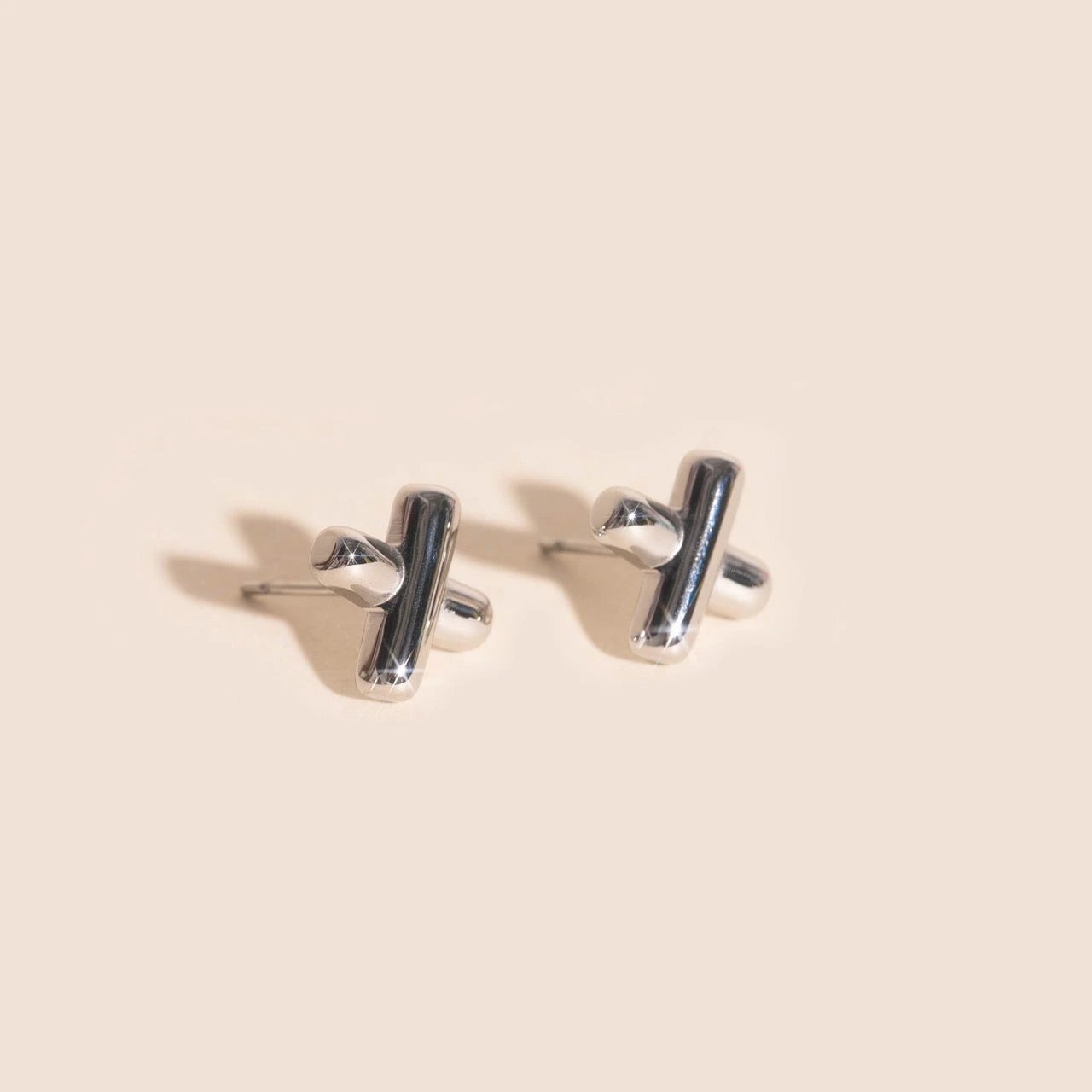 X Stud Earrings by Oh Clementine