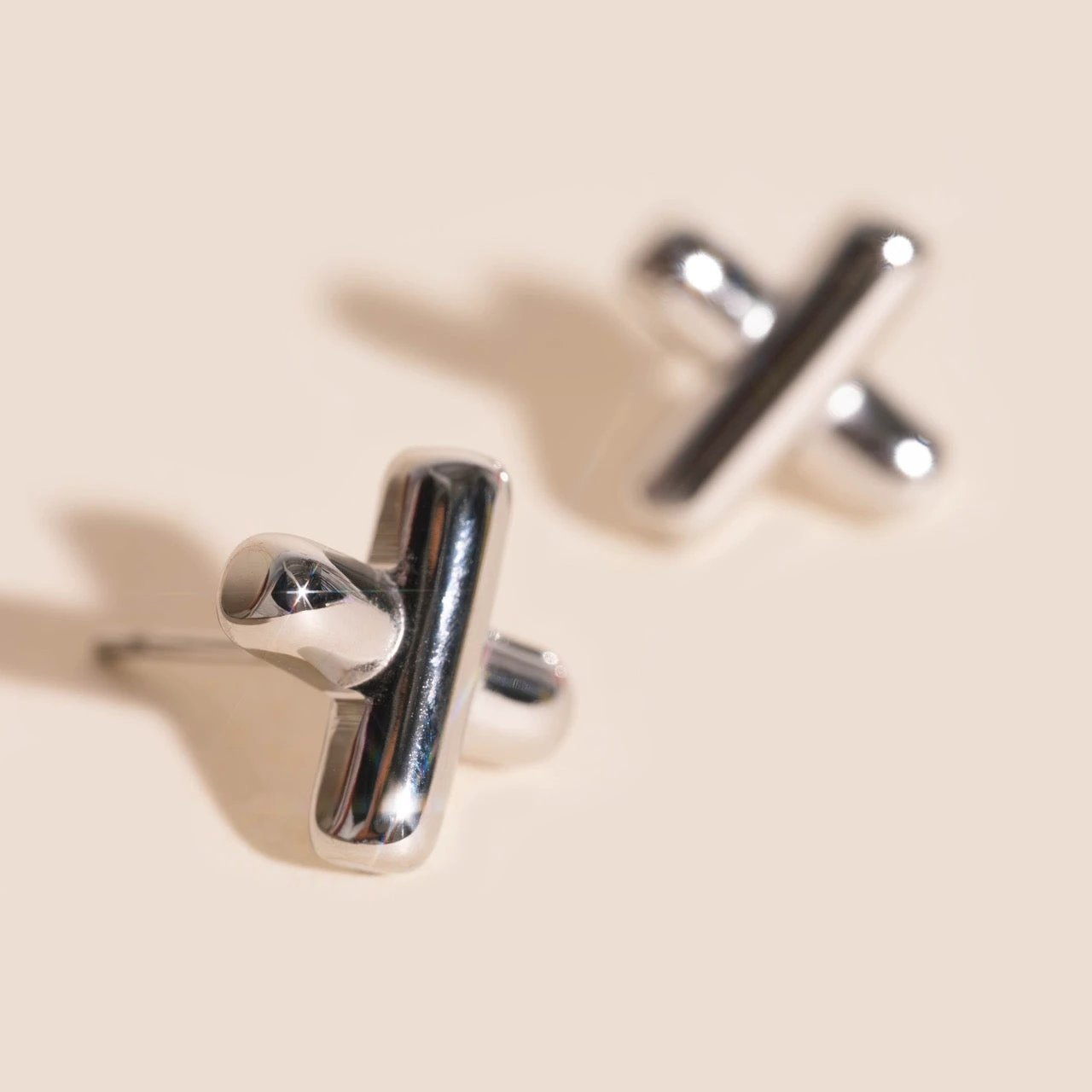 X Stud Earrings by Oh Clementine