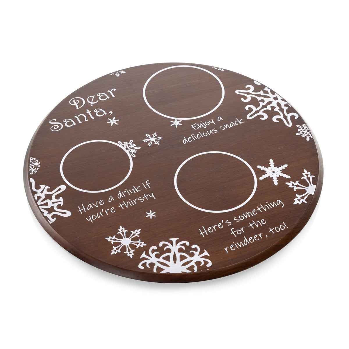 Dear Santa Milk & Cookies Serving Tray