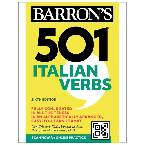 501 Italian Verbs, Sixth Edition - Paperback