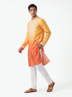 2103 - Dual shade orange kurta set