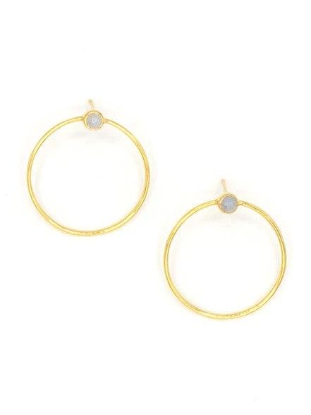 XL Circle Stud Earrings