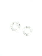 XL Crinkled Circle Studs