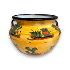 XL Talavera Flower Pot | Hand-Painted Desert Design Planter Talavera Flower Pot La Vie Bien XL Talavera Flower Pot | Hand-Painted Desert Design Planter