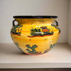 XL Talavera Flower Pot | Hand - Painted Desert Design Planter Talavera Flower Pot La Vie Bien XL Talavera Flower Pot | Hand - Painted Desert Design Planter