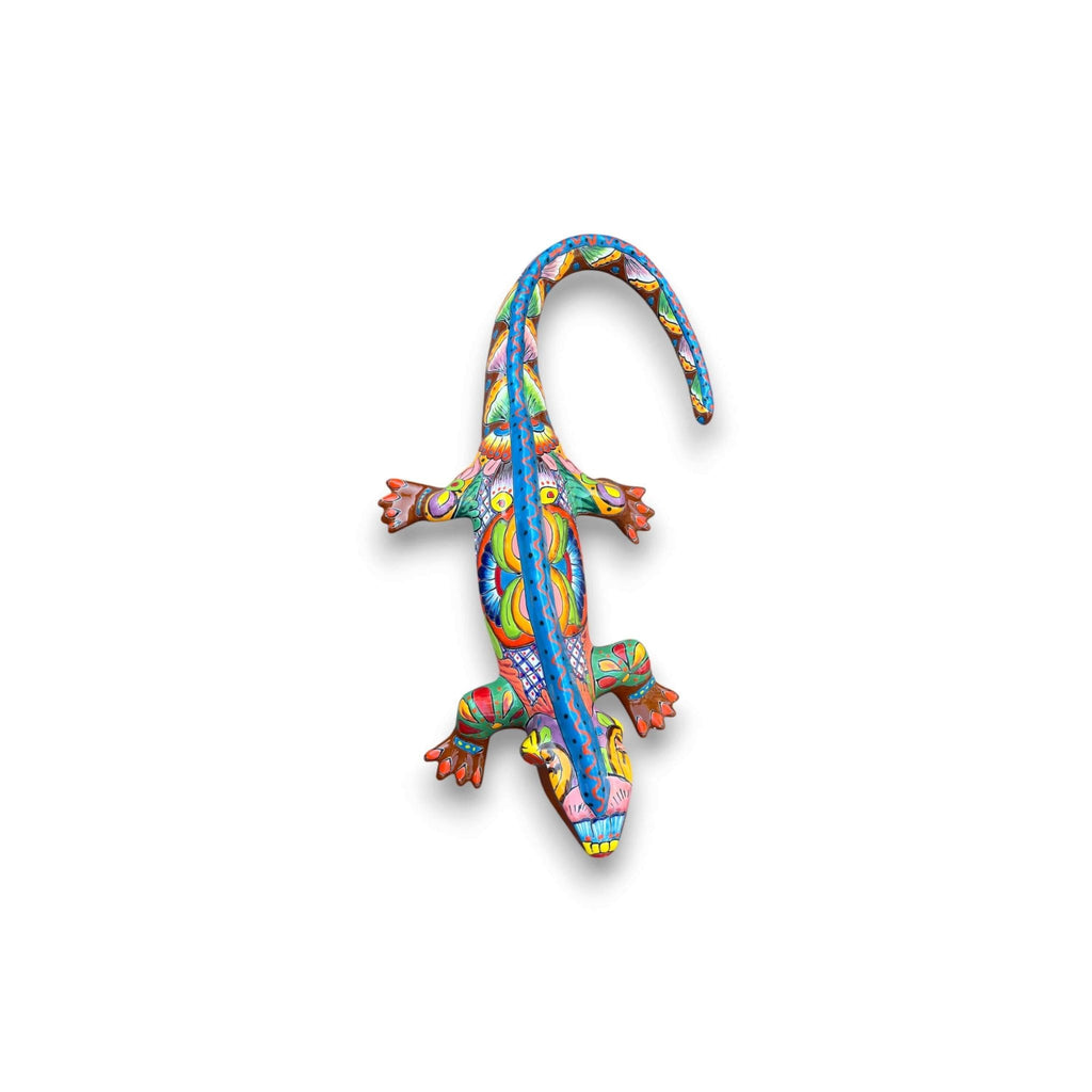XL Talavera Iguana Statue | Hand-Painted Mexican Ceramic Art Talavera Statue La Vie Bien XL Talavera Iguana Statue | Hand-Painted Mexican Ceramic Art