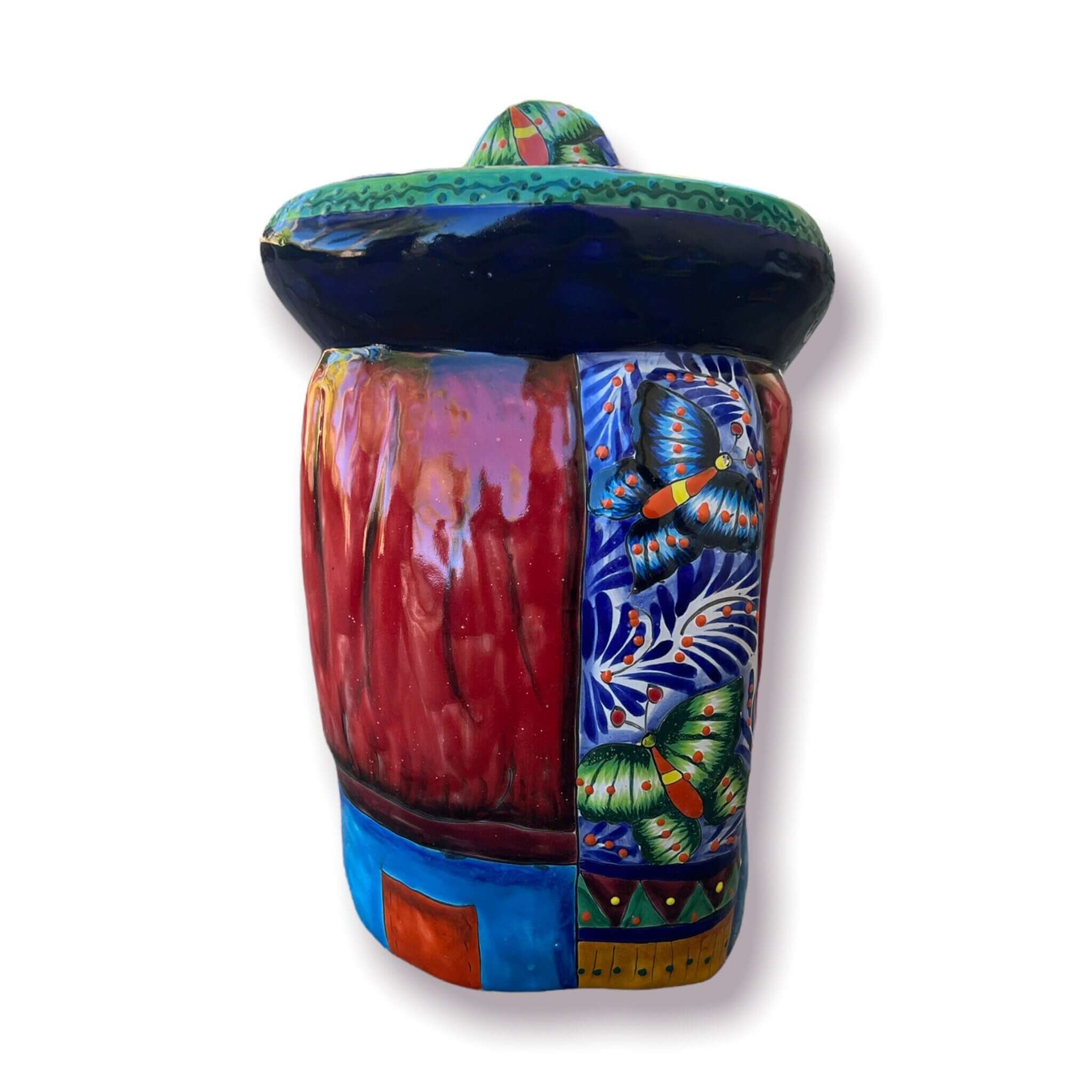 XL Talavera Panchito Statue | Hand - Painted Mexican Pottery Decor Talavera Statue La Vie Bien XL Talavera Panchito Statue | Hand - Painted Mexican Pottery Decor