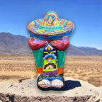 XL Talavera Panchito Statue | Hand - Painted Mexican Pottery Decor Talavera Statue La Vie Bien XL Talavera Panchito Statue | Hand - Painted Mexican Pottery Decor