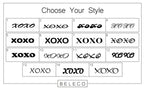XOXO Engraved Cuff Bracelet La Vie Bien XOXO Engraved Cuff Bracelet