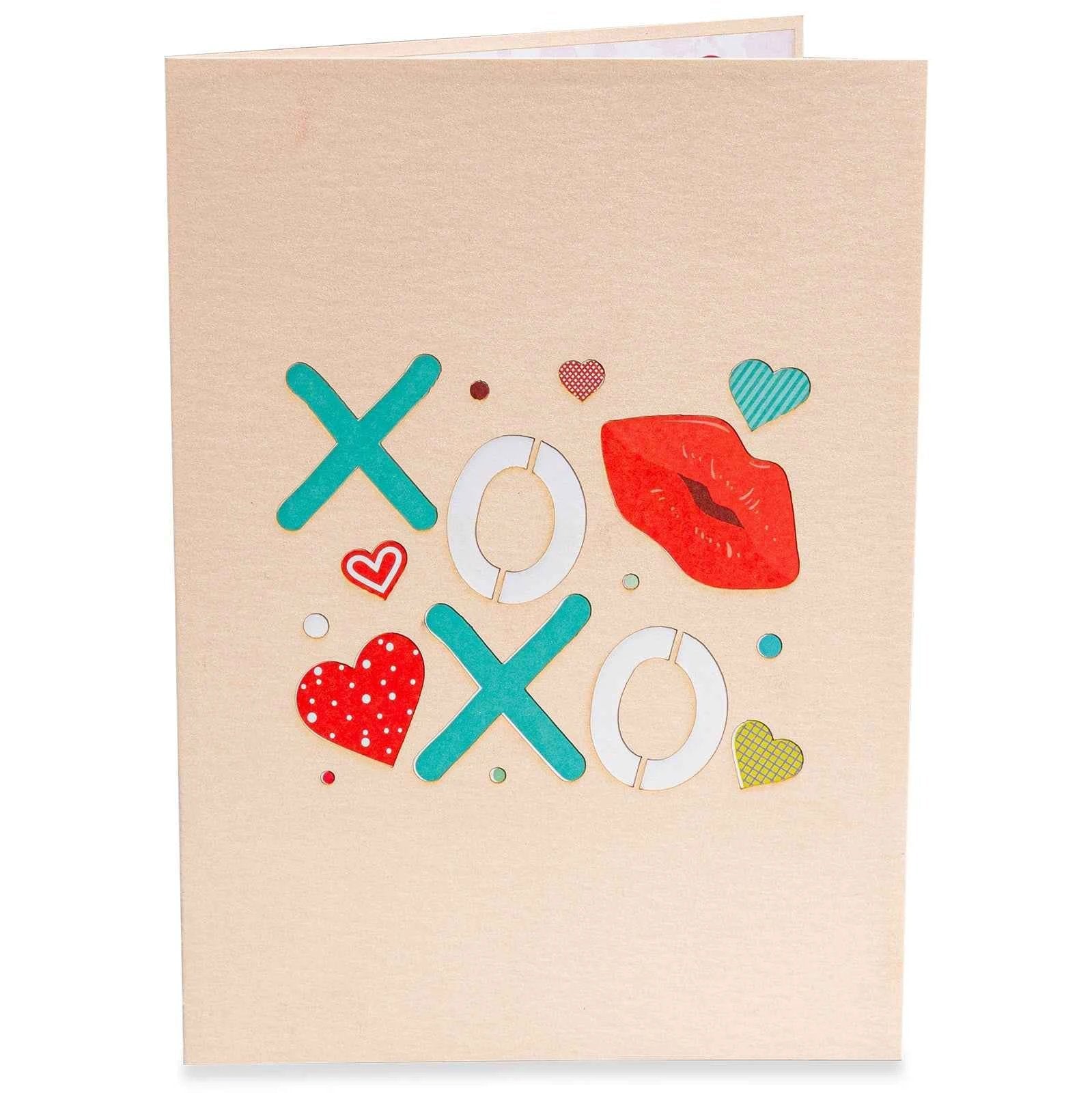 XOXO Hugs & Kisses Pop-Up Valentine’s Day Pop Up Card by Paper Love