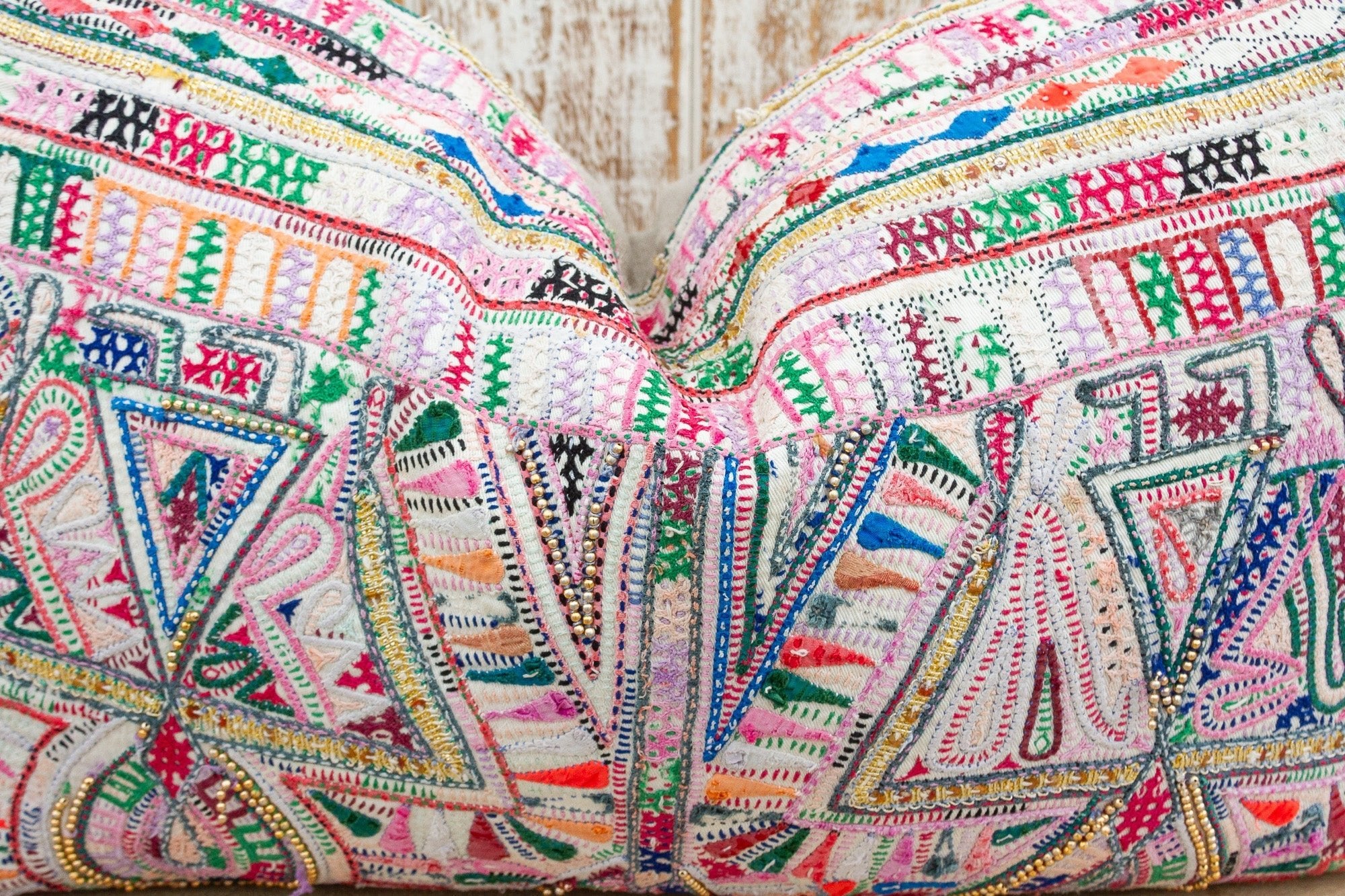 Yaasir Antique Tribal Grain Sack Pillow Pillow La Vie Bien Yaasir Antique Tribal Grain Sack Pillow