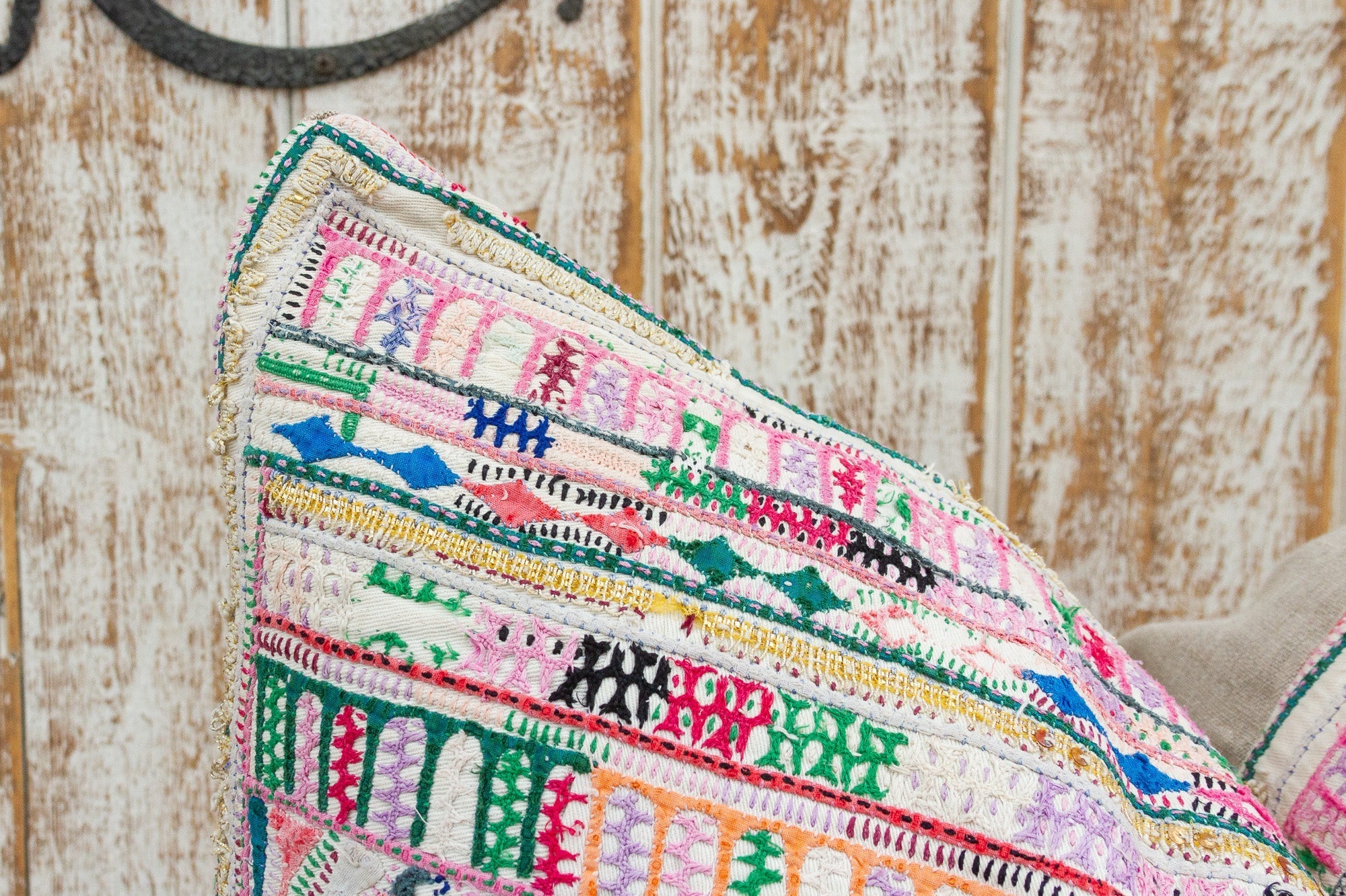 Yaasir Antique Tribal Grain Sack Pillow Pillow La Vie Bien Yaasir Antique Tribal Grain Sack Pillow