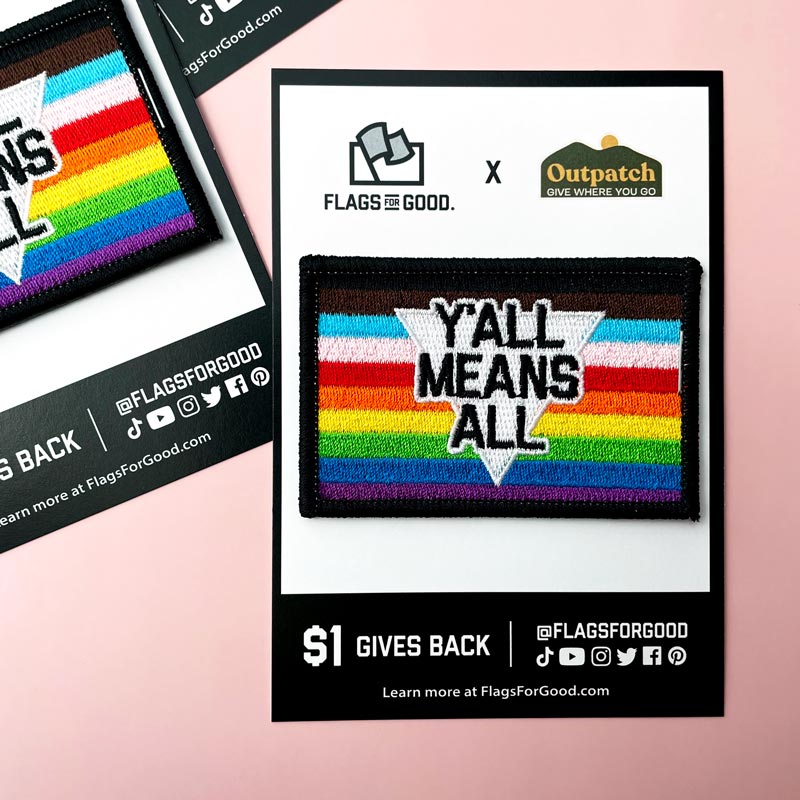 Y'all Means All Stick-On Patch Patch La Vie Bien Y'all Means All Stick-On Patch