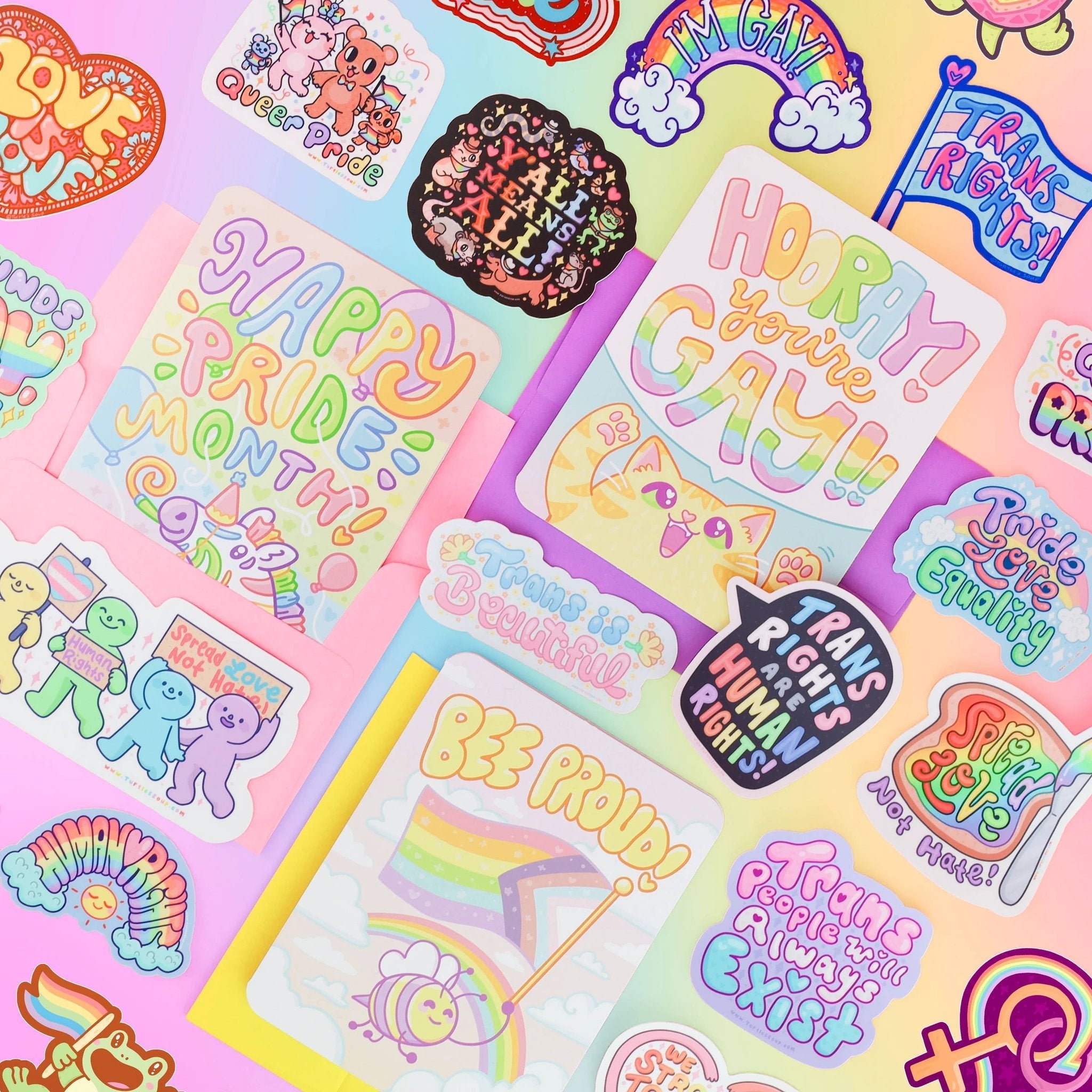 Y’all Means All Vinyl Sticker by Tia Chucha's Centro Cultural & Bookstore