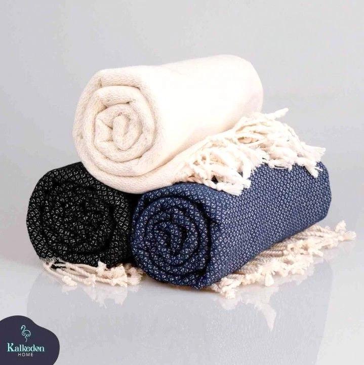 "Yansima" 100% Premium hand woven Turkish Cotton bath towel by Kalkedon Towels