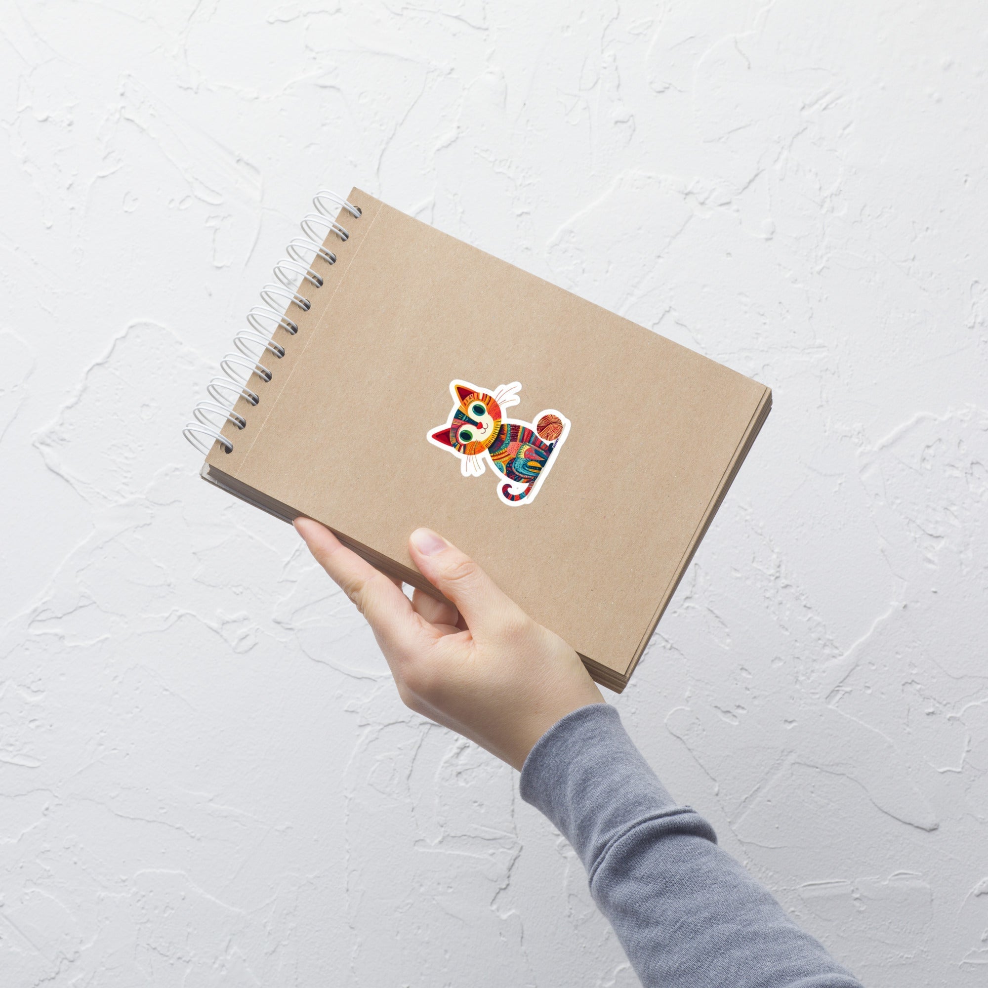 “Yarn Whiskers” Vinyl Sticker – Designed by Nicole Snow La Vie Bien “Yarn Whiskers” Vinyl Sticker – Designed by Nicole Snow