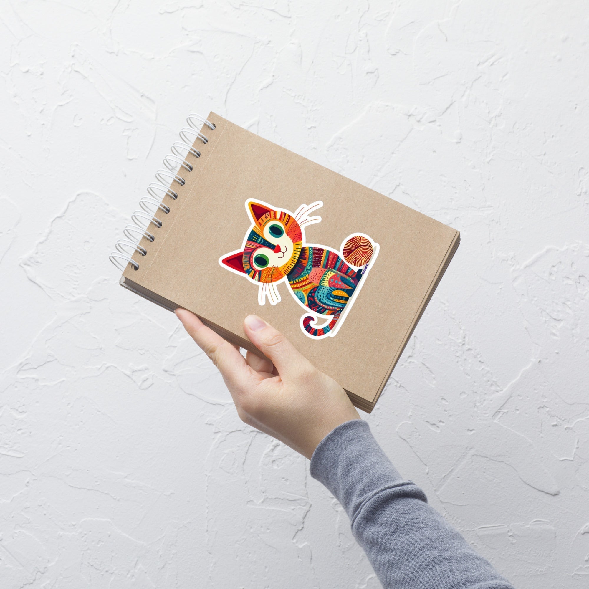 “Yarn Whiskers” Vinyl Sticker – Designed by Nicole Snow La Vie Bien “Yarn Whiskers” Vinyl Sticker – Designed by Nicole Snow