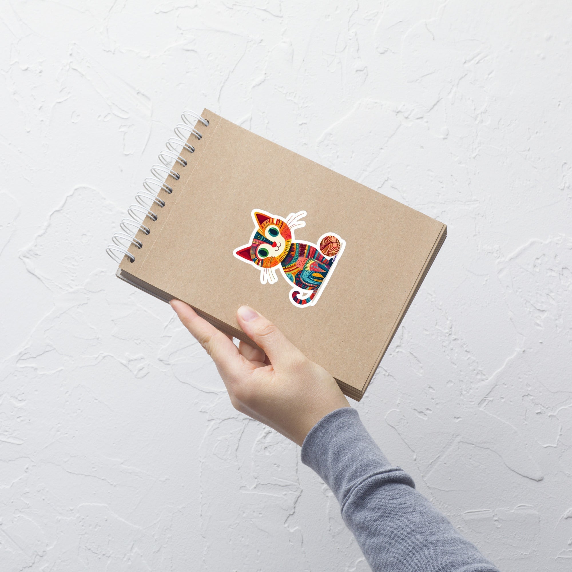 “Yarn Whiskers” Vinyl Sticker – Designed by Nicole Snow La Vie Bien “Yarn Whiskers” Vinyl Sticker – Designed by Nicole Snow