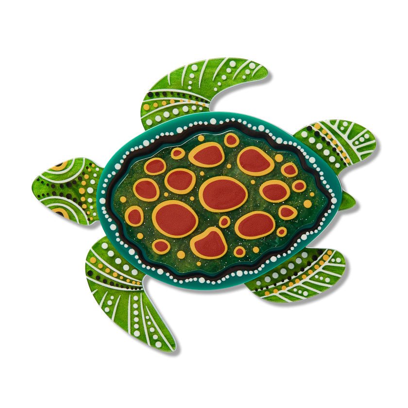 Yaunati (Turtle) Brooch by Erstwilder Brooches La Vie Bien Yaunati (Turtle) Brooch by Erstwilder