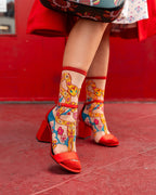 Year of the Snake Sheer Crew Sock by Sock Candy