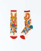 Year of the Snake Sheer Crew Sock by Sock Candy
