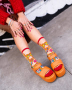 Year of the Snake Sheer Crew Sock by Sock Candy
