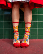 Year of the Snake Sheer Crew Sock by Sock Candy