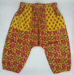 Yellow and Pink Floral Harem Pants Baby Pants La Vie Bien Yellow and Pink Floral Harem Pants
