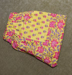 Yellow and Pink Floral Harem Pants Baby Pants La Vie Bien Yellow and Pink Floral Harem Pants