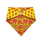 Yellow Floral Reversible Baby Bib Baby Bib La Vie Bien Yellow Floral Reversible Baby Bib