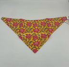 Yellow Floral Reversible Baby Bib Baby Bib La Vie Bien Yellow Floral Reversible Baby Bib
