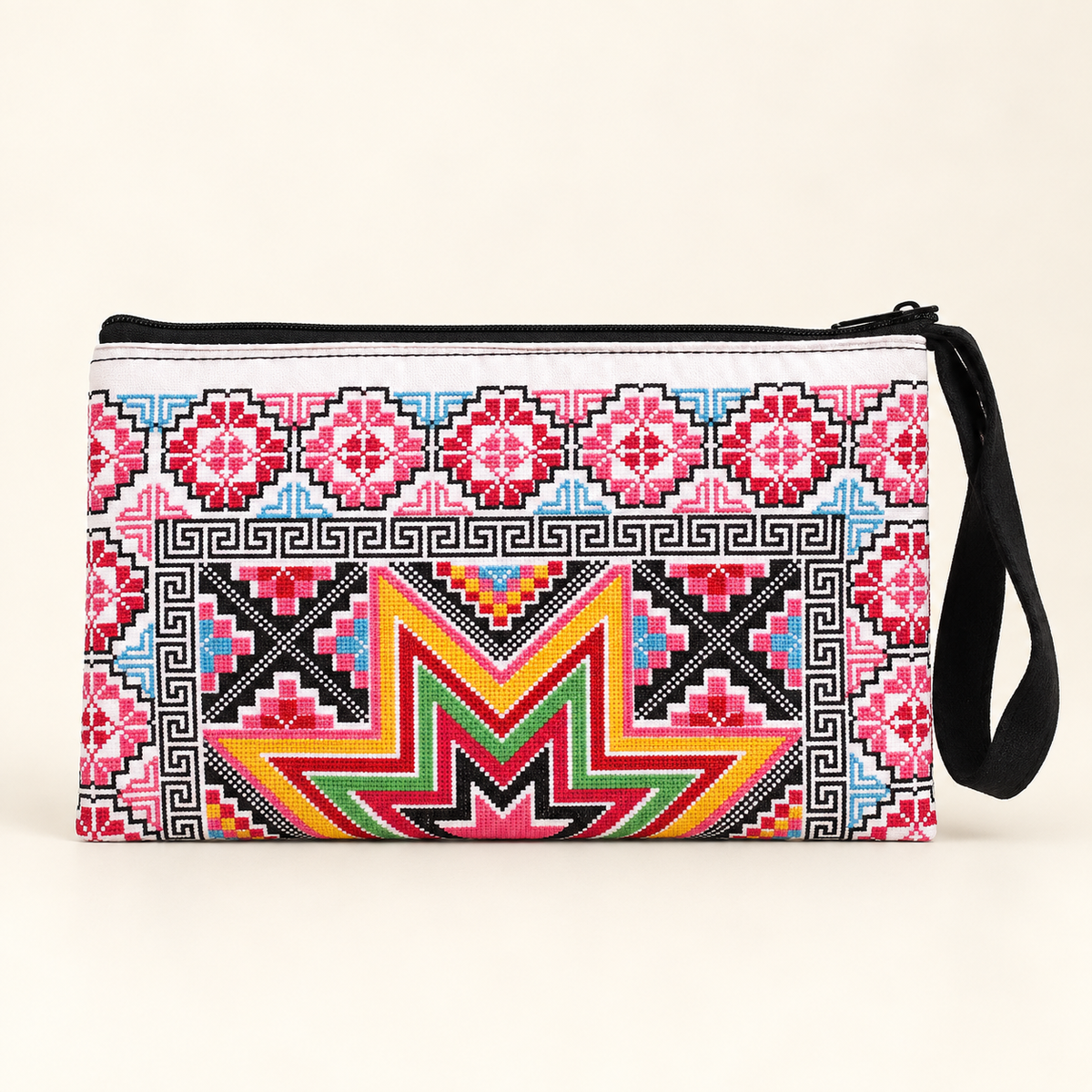 Sarita Hmong Embroidered Wristlet - Thailand