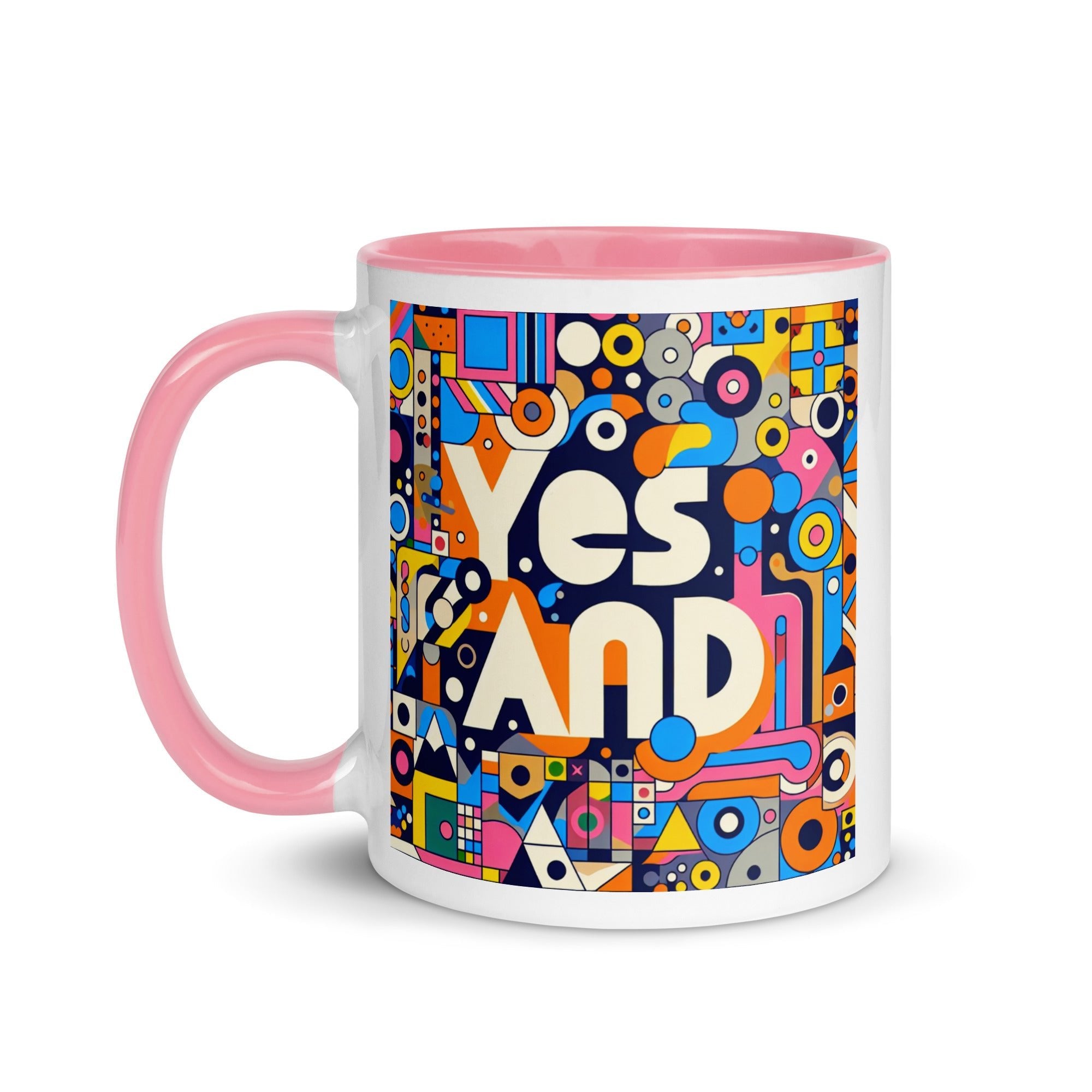Yes, and colorful Mug with Color Inside