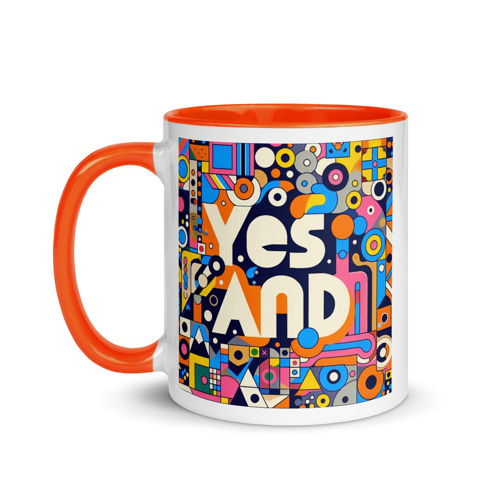 Yes, and colorful Mug with Color Inside