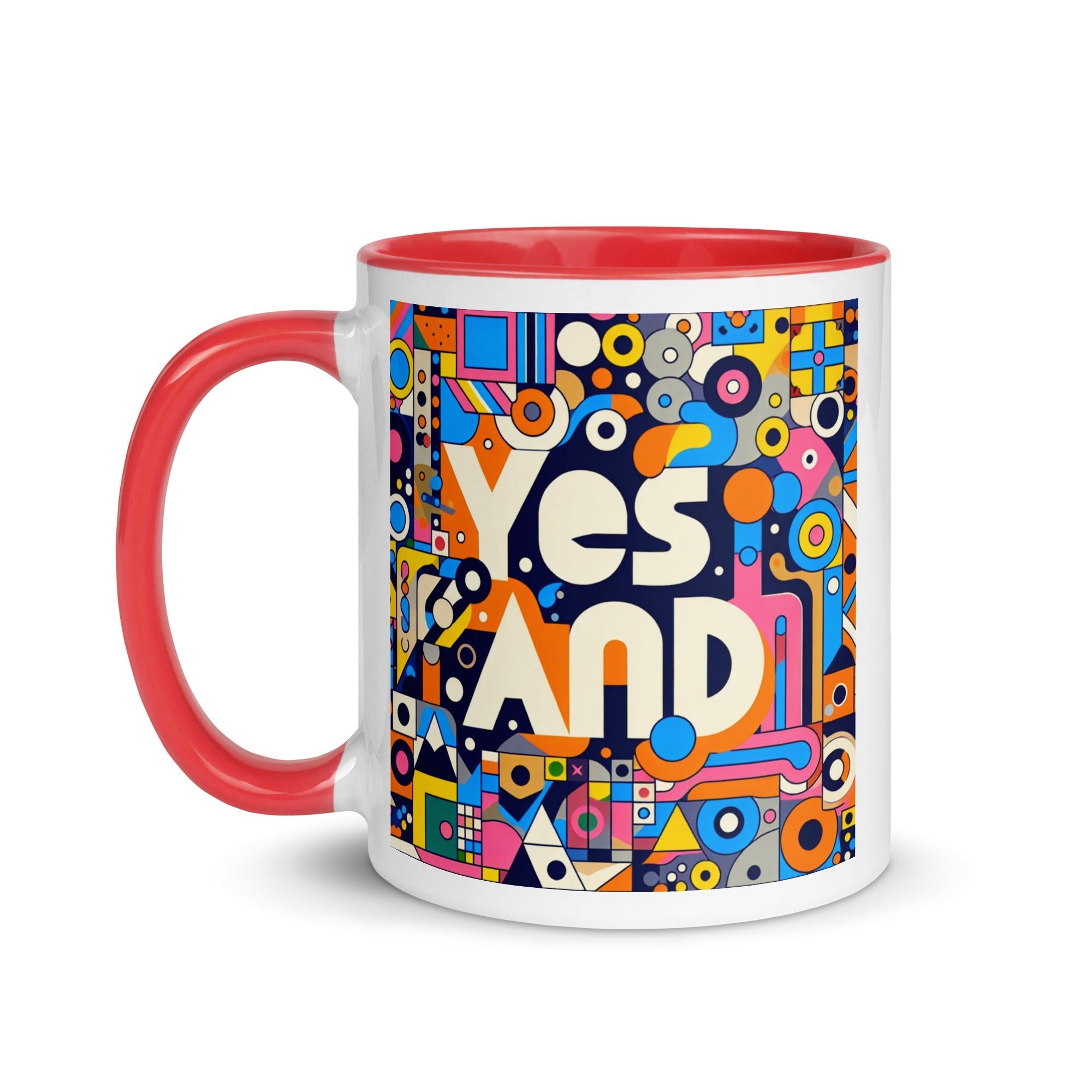Yes, and colorful Mug with Color Inside
