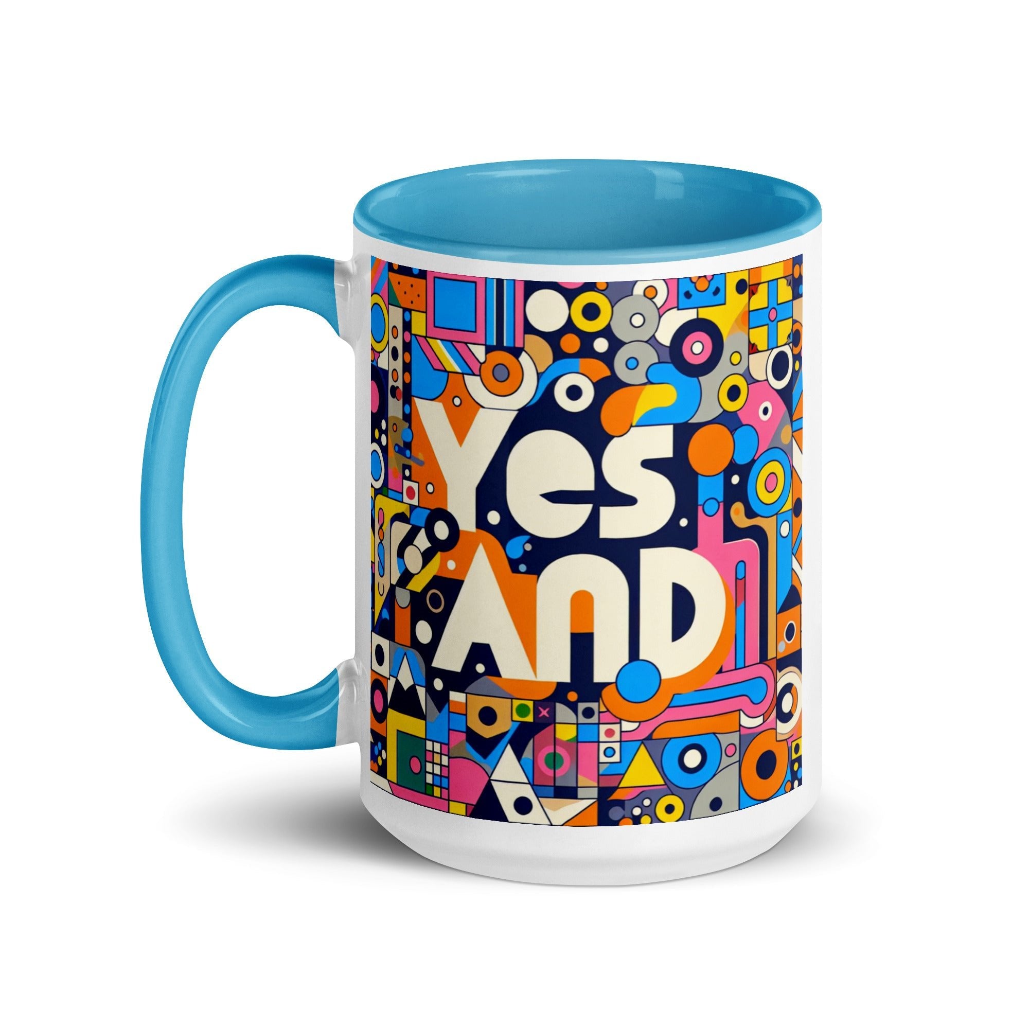 Yes, and colorful Mug with Color Inside