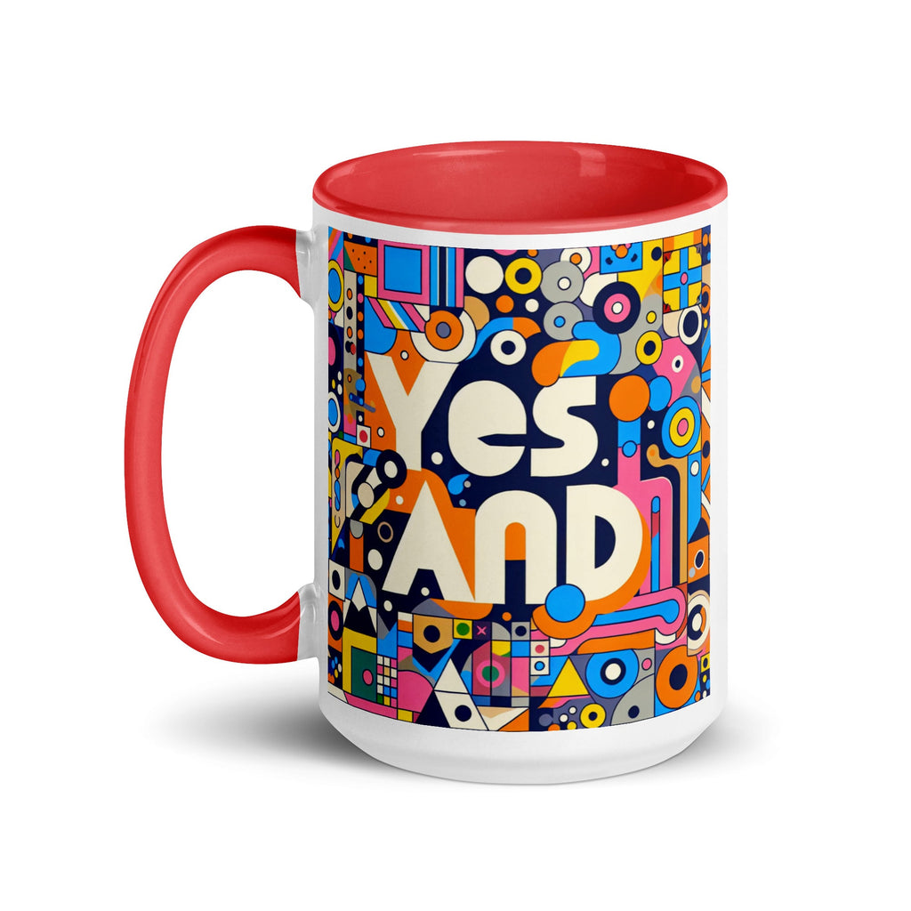 Yes, and colorful Mug with Color Inside