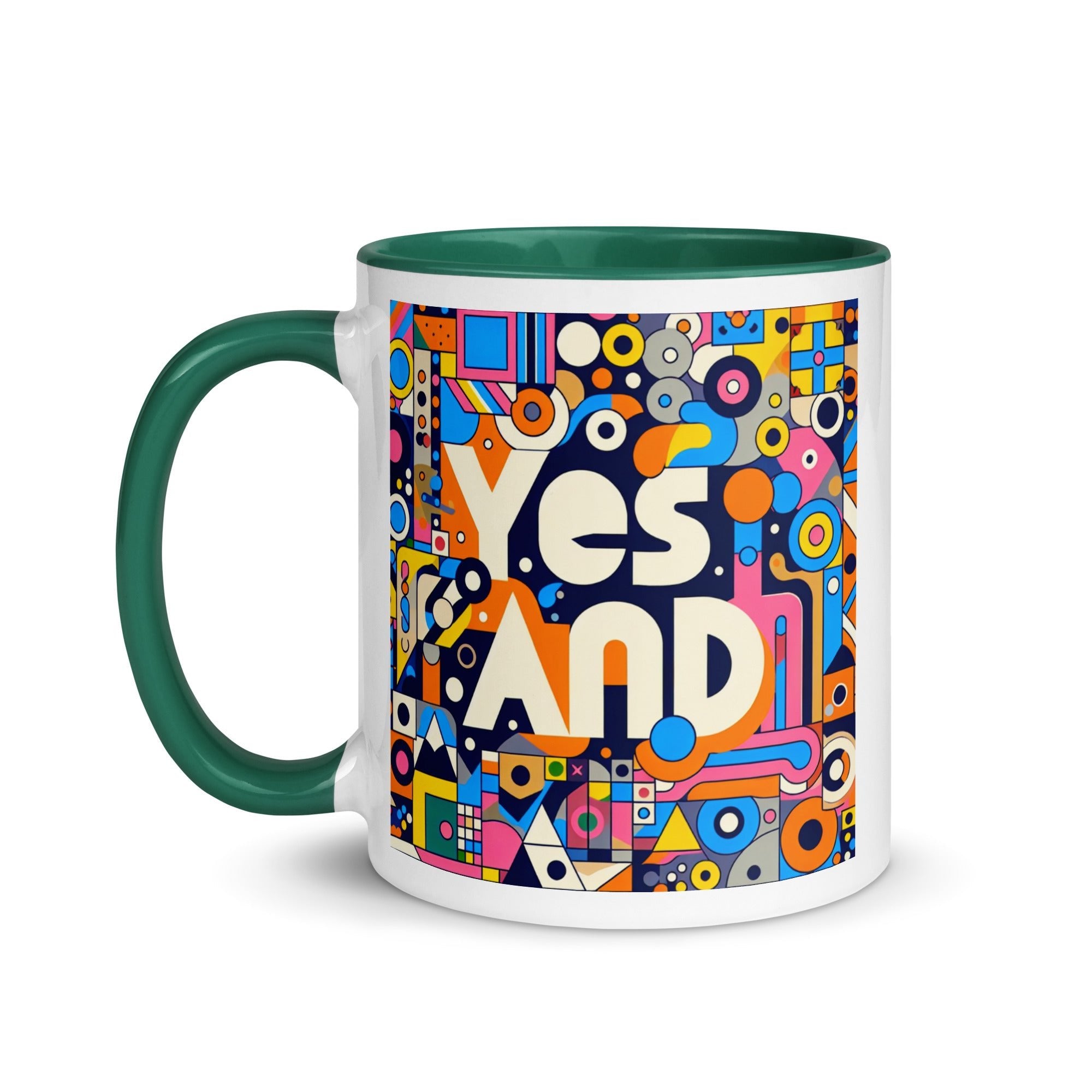 Yes, and colorful Mug with Color Inside
