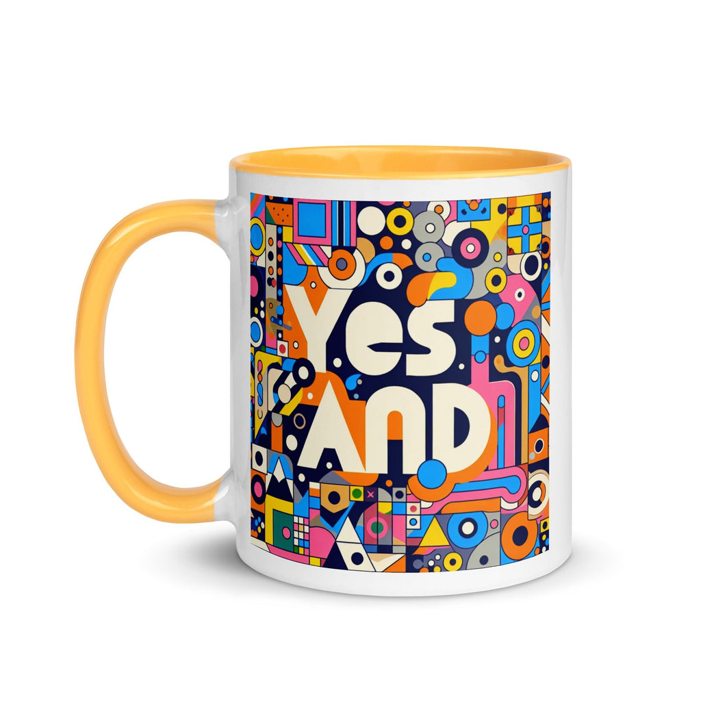 Yes, and colorful Mug with Color Inside