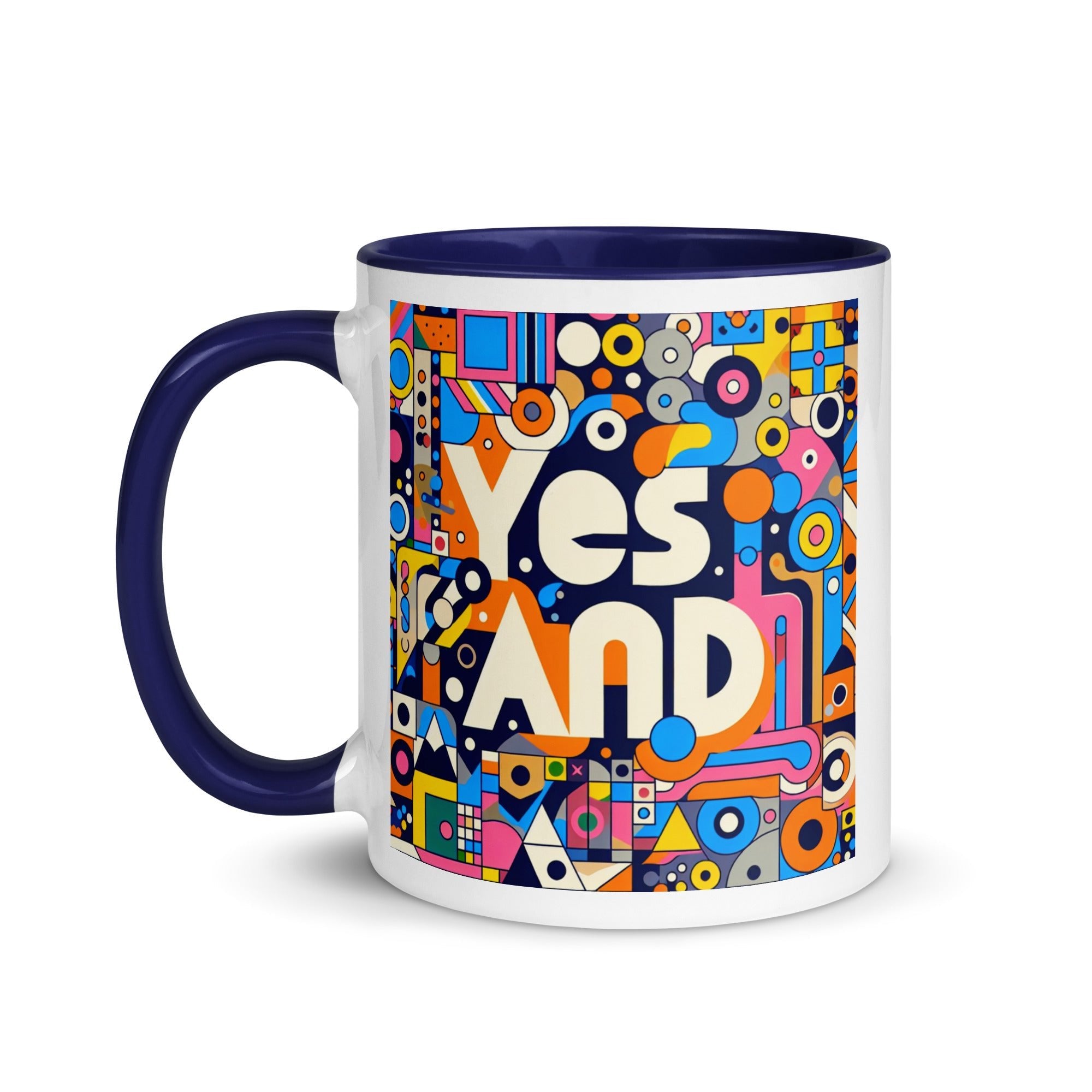 Yes, and colorful Mug with Color Inside