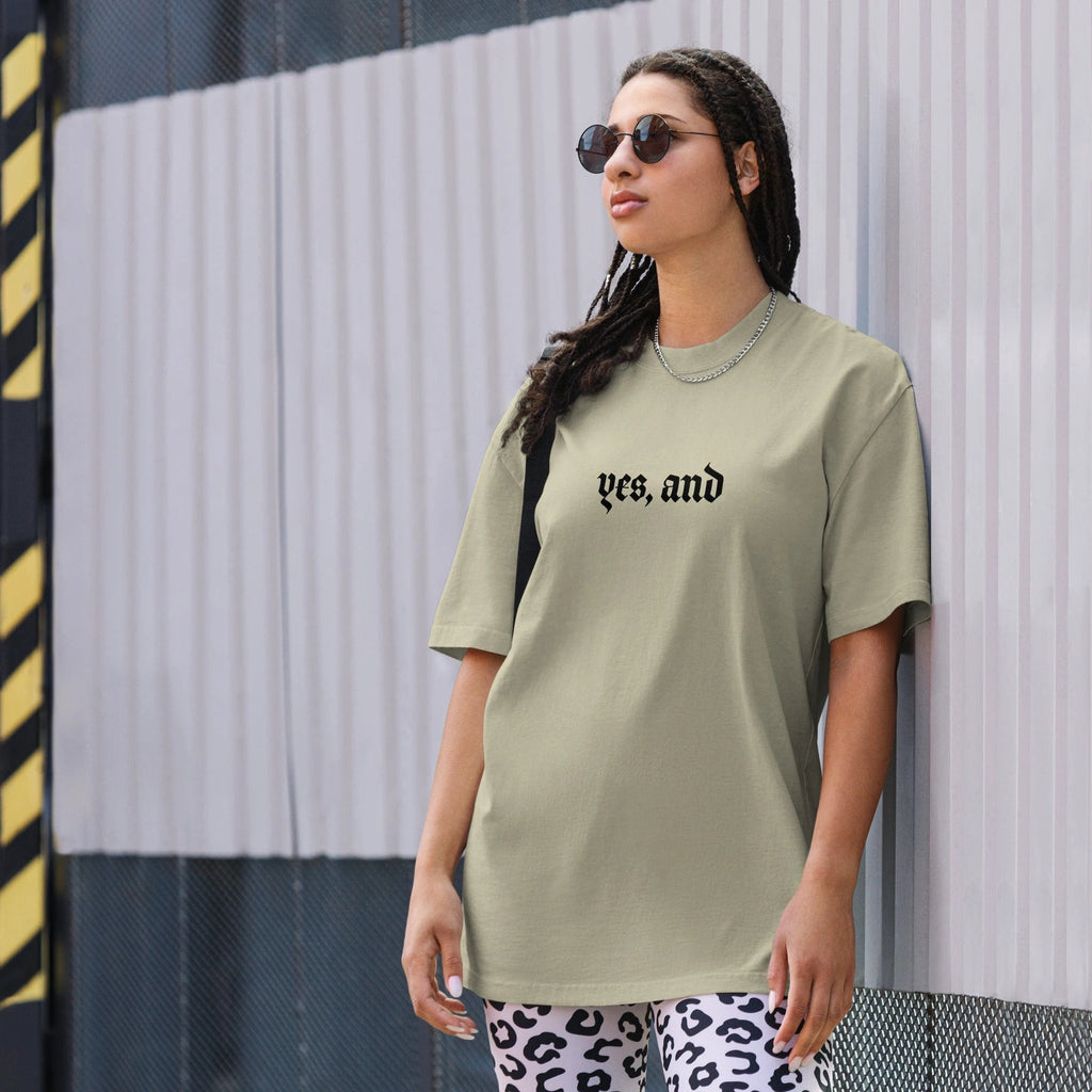 Yes, and Oversized faded t-shirt by La Vie Bien
